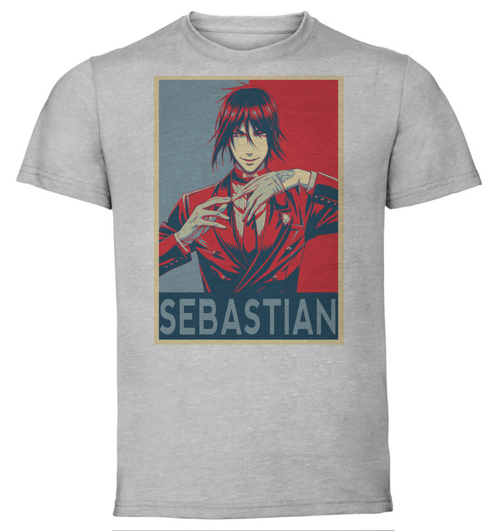 T-Shirt Unisex - Grey - Propaganda - Black Butler - Sebastian