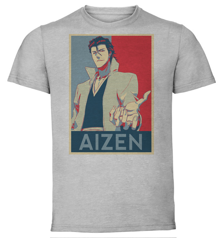 T-Shirt Unisex - Grey - Propaganda - Bleach - Aizen