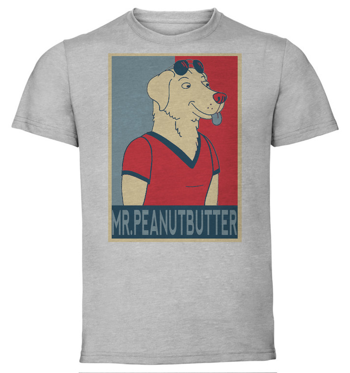 T-Shirt Unisex - Grey - Propaganda - Bojack - Mr Peanutbutter