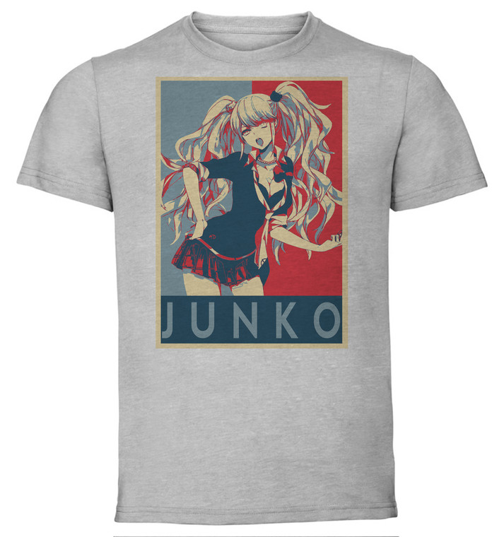 T-Shirt Unisex - Grey - Propaganda - Danganrompa - Junko