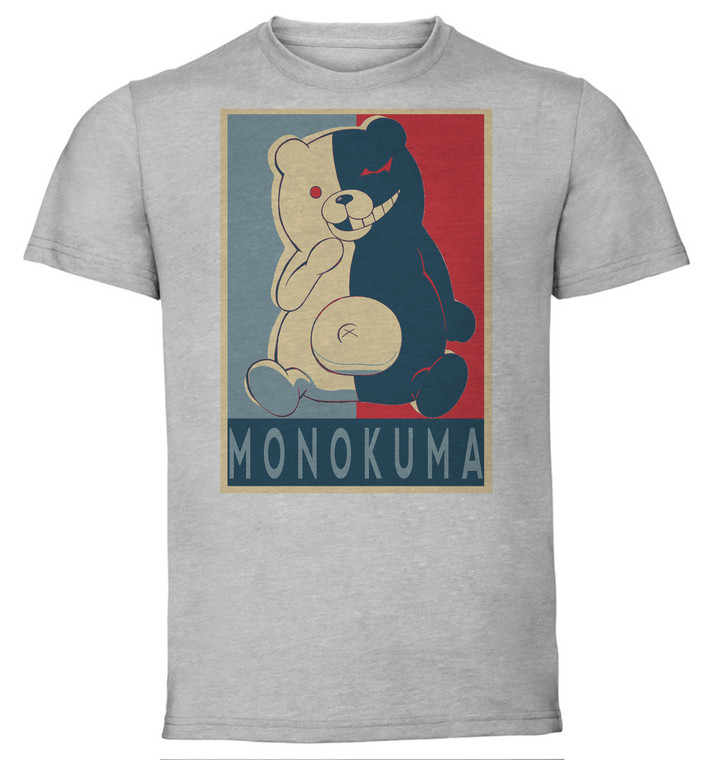 T-Shirt Unisex - Grey - Propaganda - Danganrompa - Monokuma