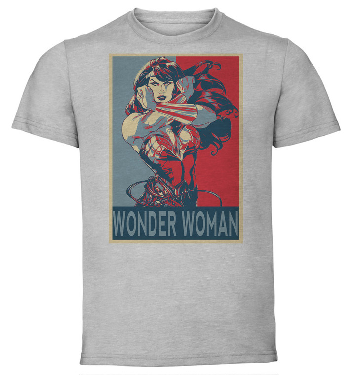 T-Shirt Unisex - Grey - Propaganda - Dc Universe - Wonder Woman