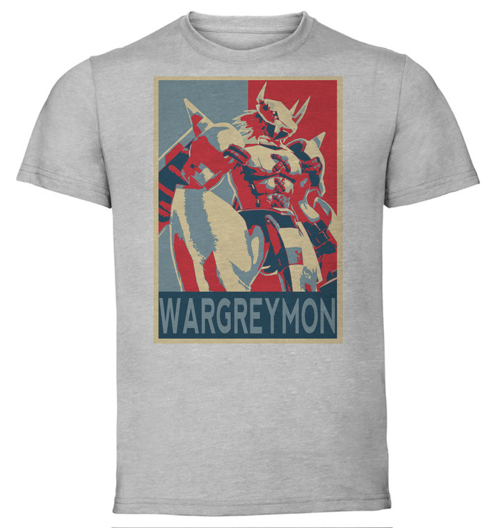 T-Shirt Unisex - Grey - Propaganda - Digimon - Wargreymon