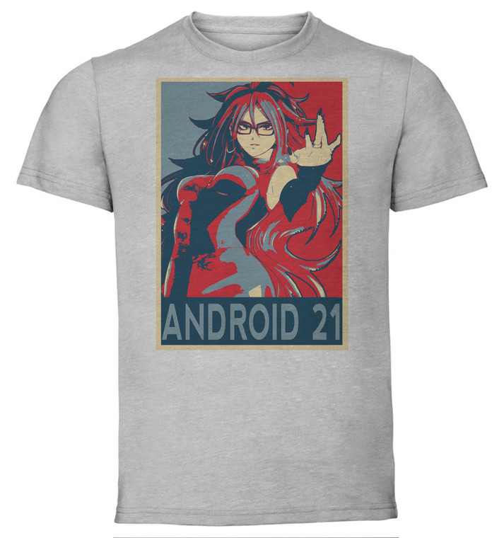 T-Shirt Unisex - Grey - Propaganda - Dragon Ball - Android 21