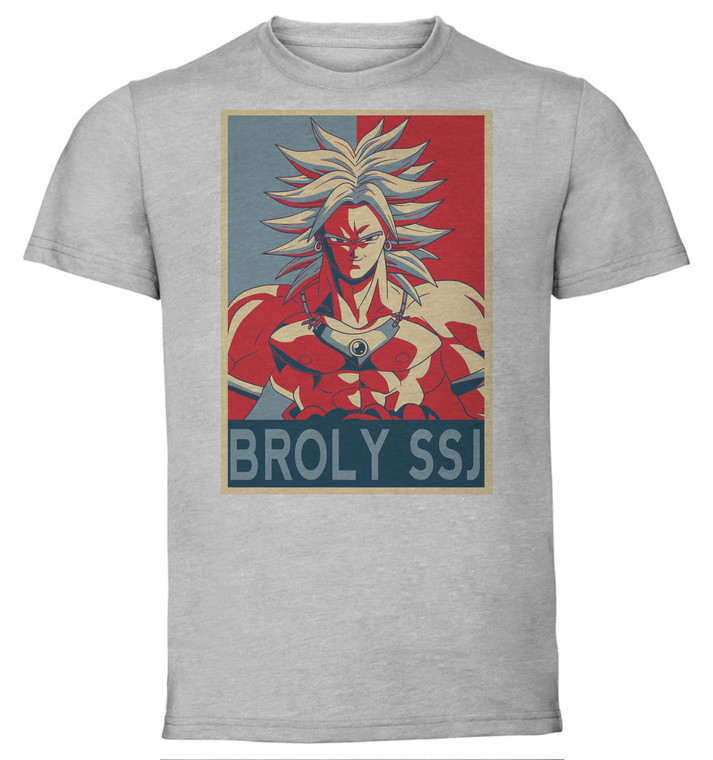 T-Shirt Unisex - Grey - Propaganda - Dragon Ball - Broly ssj