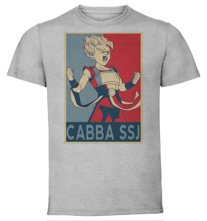 T-Shirt Unisex - Grey - Propaganda - Dragon Ball - Cabba SSJ