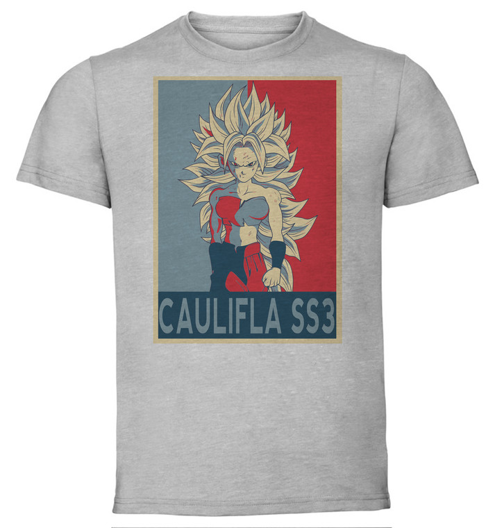 T-Shirt Unisex - Grey - Propaganda - Dragon Ball - Caulifla ss3