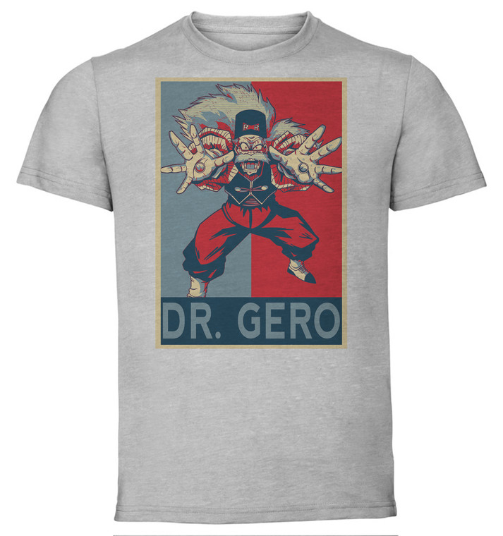 T-Shirt Unisex - Grey - Propaganda - Dragon Ball - Dr. Gero