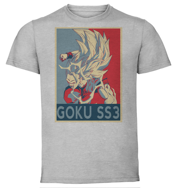 T-Shirt Unisex - Grey - Propaganda - Dragon Ball - Goku ss3