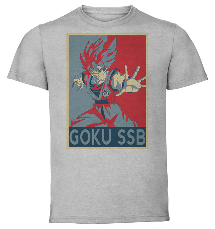 T-Shirt Unisex - Grey - Propaganda - Dragon Ball - Goku Ssb