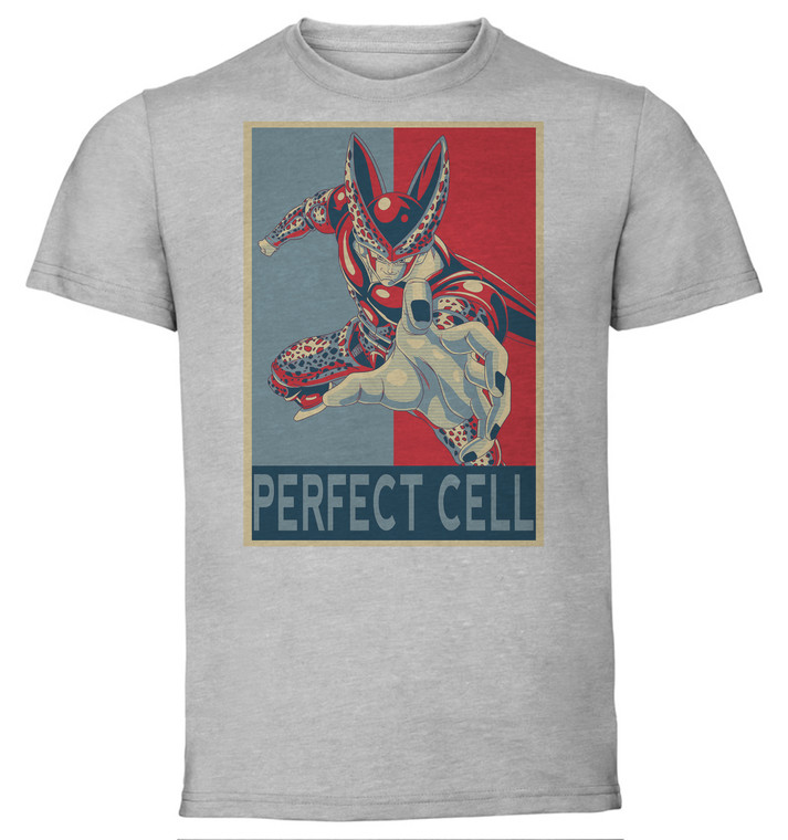 T-Shirt Unisex - Grey - Propaganda - Dragon Ball - Perfect Cell