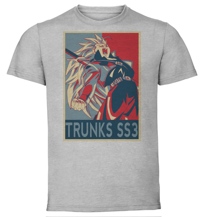 T-Shirt Unisex - Grey - Propaganda - Dragon Ball - Trunks ss3