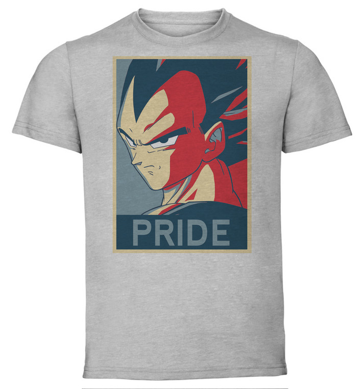T-Shirt Unisex - Grey - Propaganda - Dragon Ball - Vegeta Pride