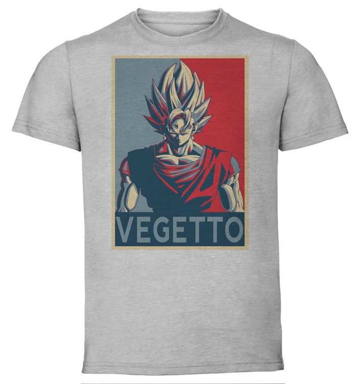 T-Shirt Unisex - Grey - Propaganda - Dragon Ball - Vegetto