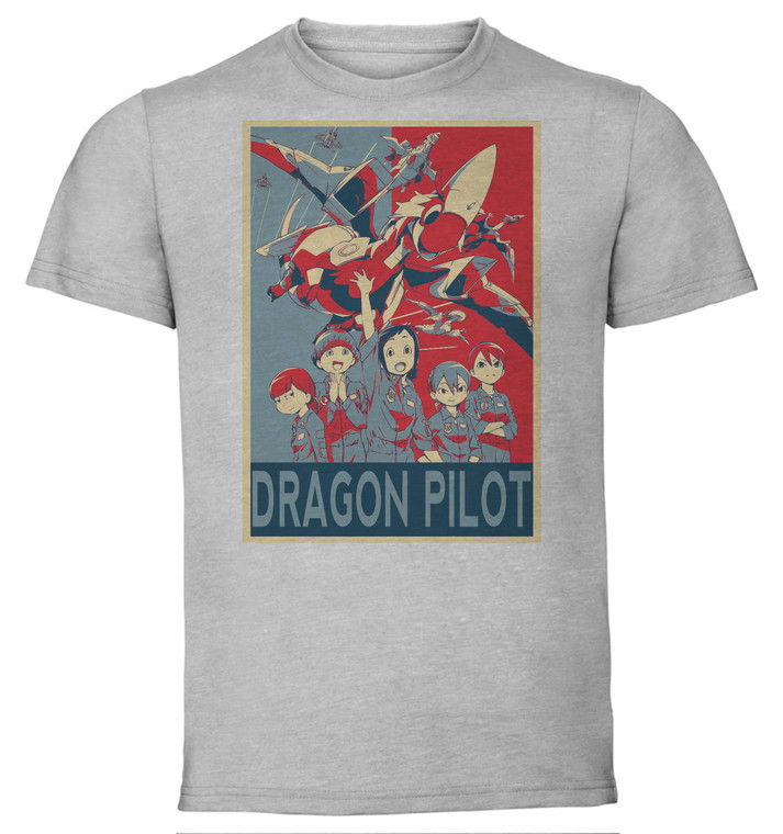 T-Shirt Unisex - Grey - Propaganda - Dragon Pilot - Characters