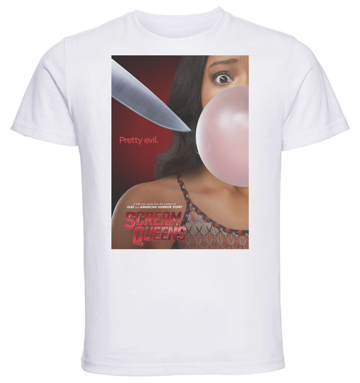T-Shirt Unisex - White - SA0064 - Playbill - TV Series Scream Queens - Variant 01