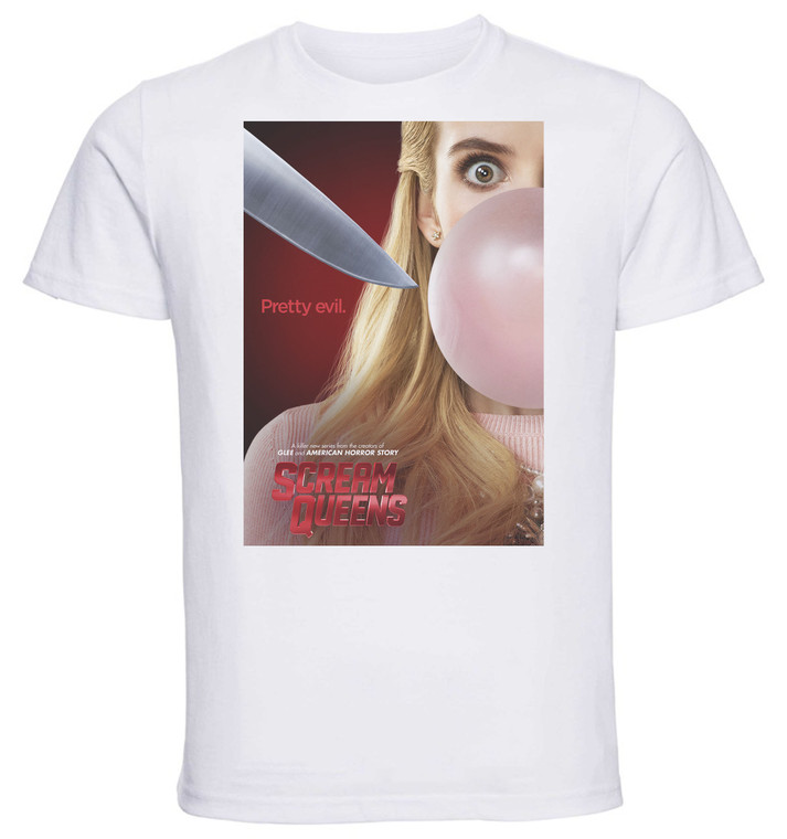T-Shirt Unisex - White - SA0065 - Playbill - TV Series Scream Queens - Variant 02