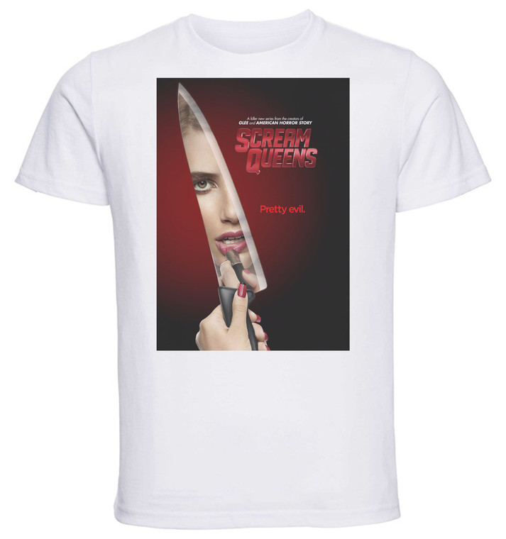 T-Shirt Unisex - White - SA0066 - Playbill - TV Series Scream Queens - Variant 03