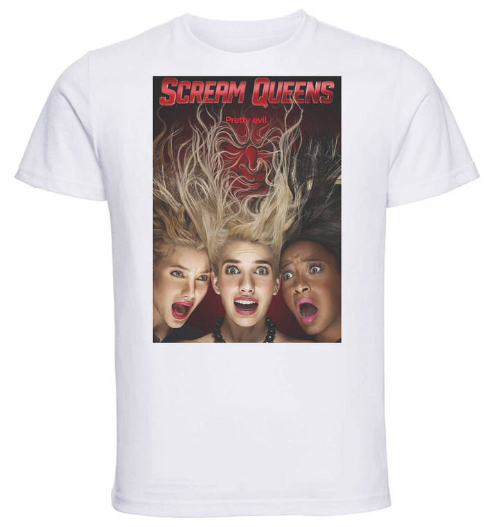 T-Shirt Unisex - White - SA0067 - Playbill - TV Series Scream Queens