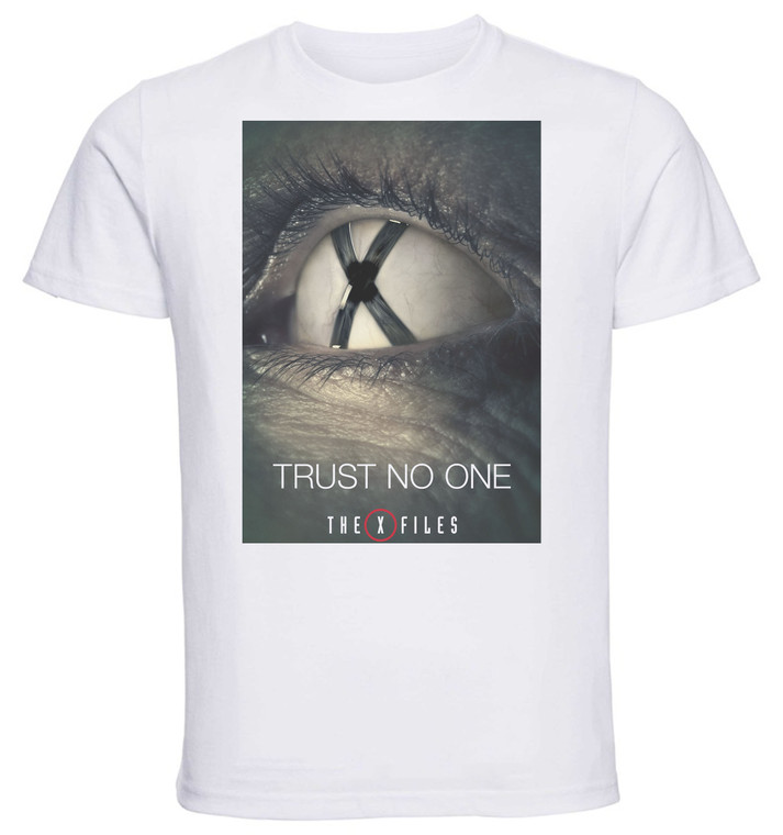 T-Shirt Unisex - White - SA0076 - Playbill - TV Series The X Files - Variant 03