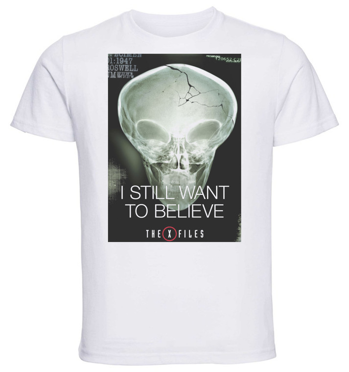 T-Shirt Unisex - White - SA0079 - Playbill - TV Series The X Files - Variant 06