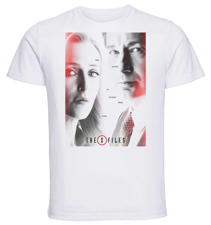 T-Shirt Unisex - White - SA0081 - Playbill - TV Series The X Files