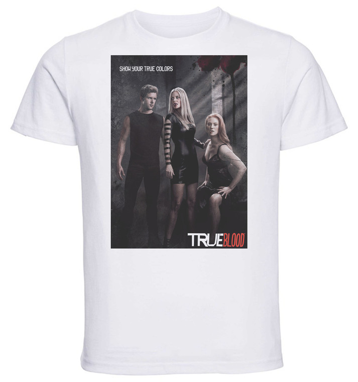 T-Shirt Unisex - White - SA0083 - Playbill - TV Series True Blood - Variant 02