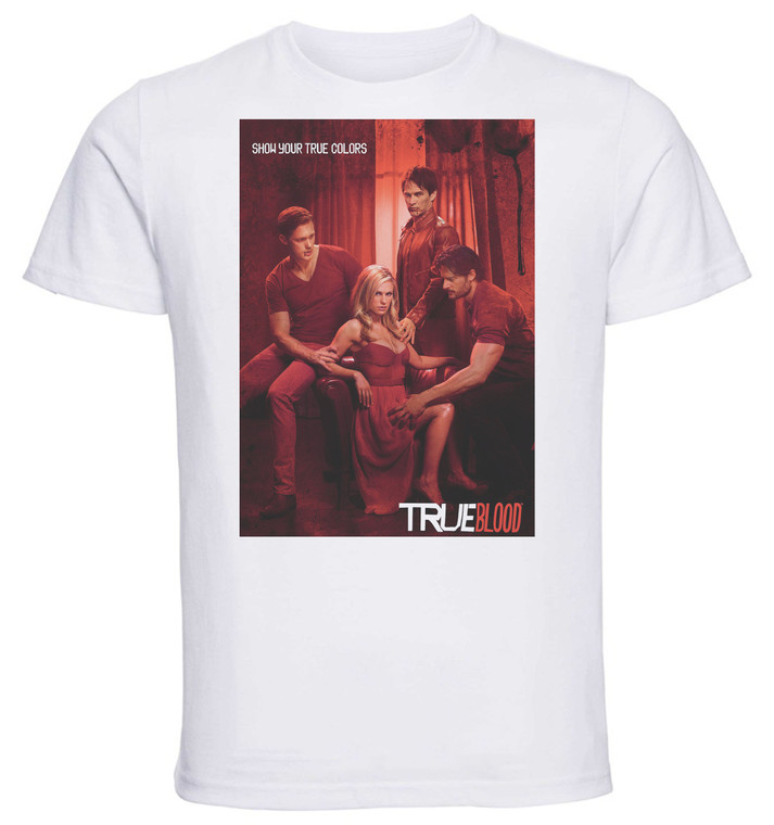T-Shirt Unisex - White - SA0084 - Playbill - TV Series True Blood