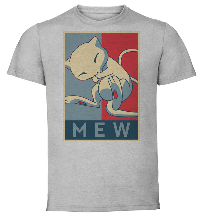 T-Shirt Unisex - Grey - Propaganda - Pokemon - Mew