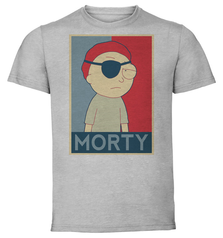 T-Shirt Unisex - Grey - Propaganda - Rick & Morty - Evil Morty