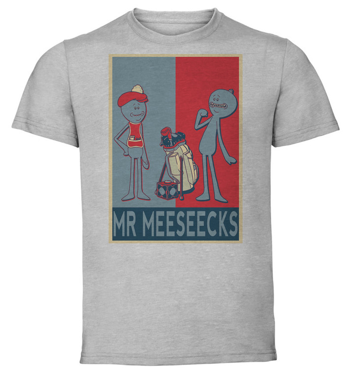 T-Shirt Unisex - Grey - Propaganda - Rick & Morty - Mr Meeseecks variant