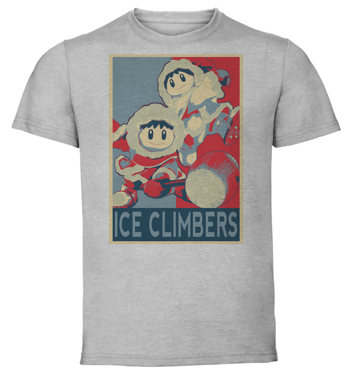 T-Shirt Unisex - Grey - Propaganda - Smash Bros - Ice Climbers