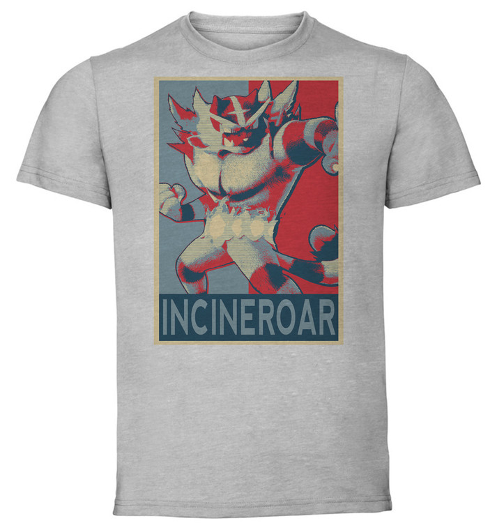 T-Shirt Unisex - Grey - Propaganda - Smash Bros Incineroar variant