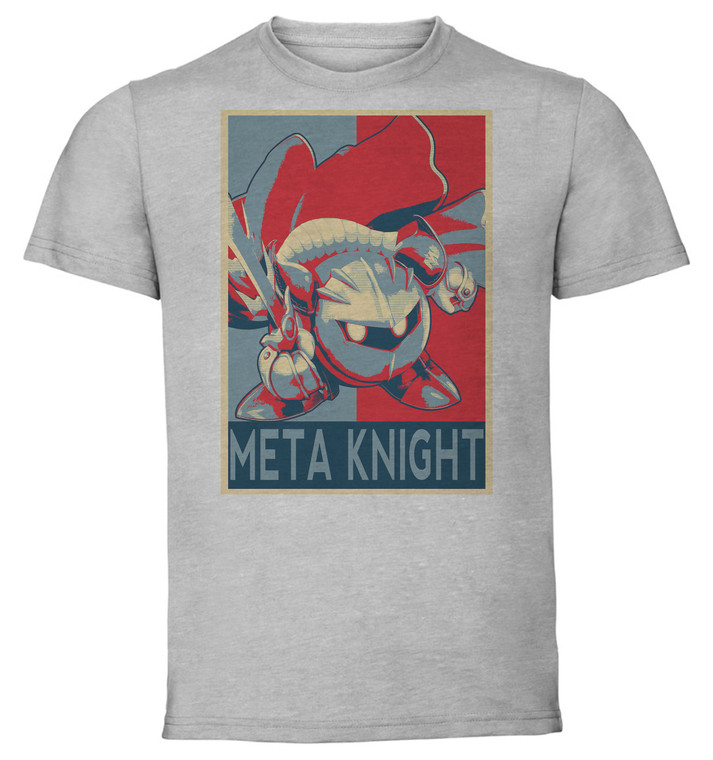 T-Shirt Unisex - Grey - Propaganda - Smash Bros - Meta Knight variant