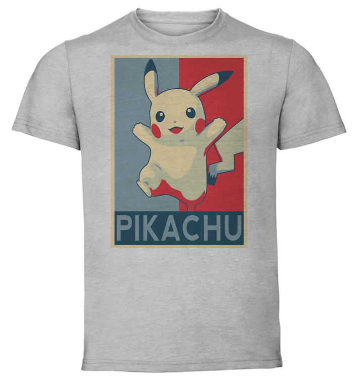 T-Shirt Unisex - Grey - Propaganda - Smash Bros Pikachu