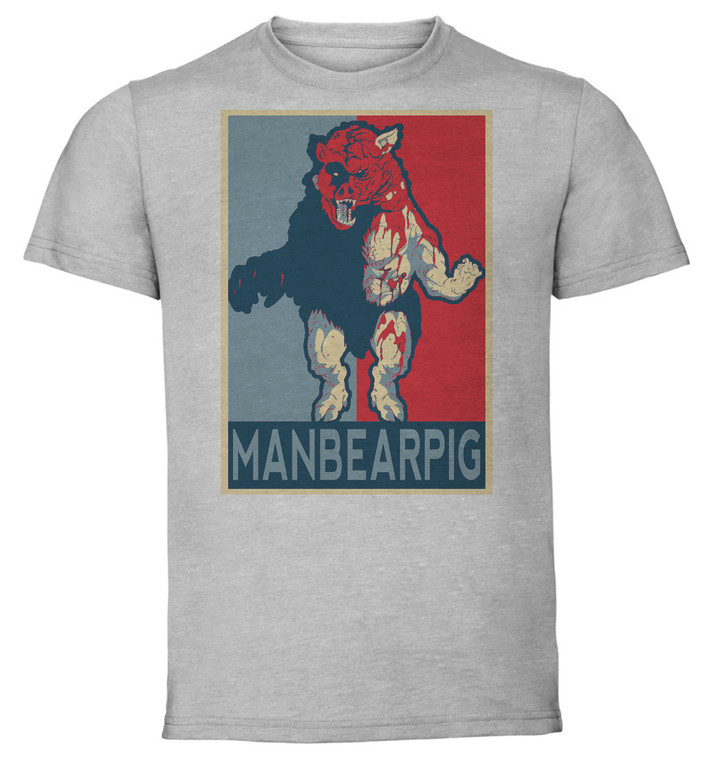 T-Shirt Unisex - Grey - Propaganda - South Park ManBearPig