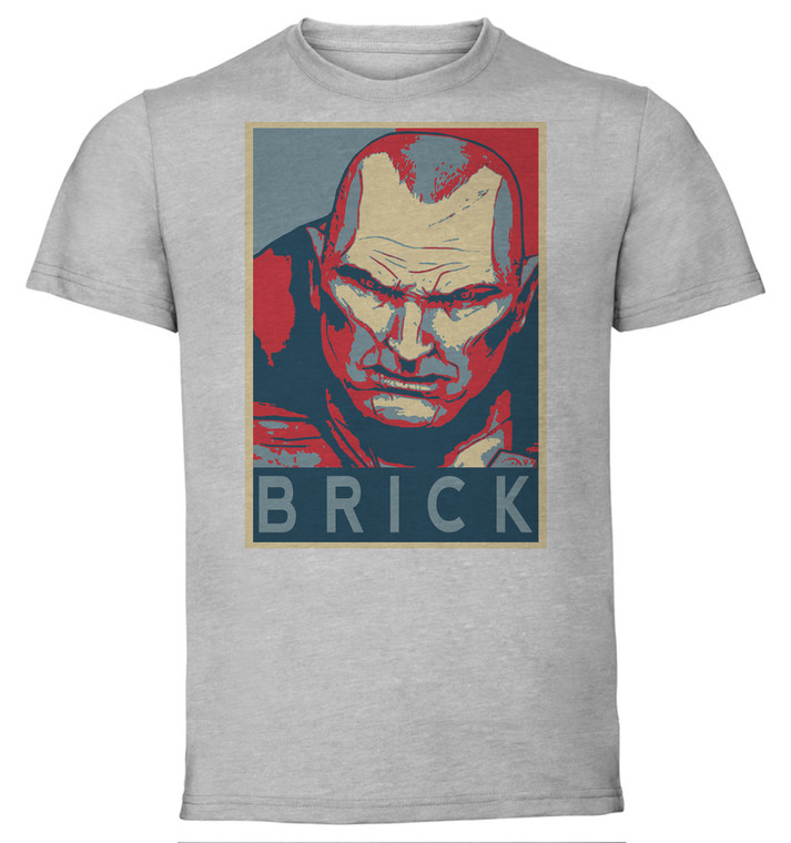 T-Shirt Unisex - Grey - Propaganda - Borderlands - Brick A