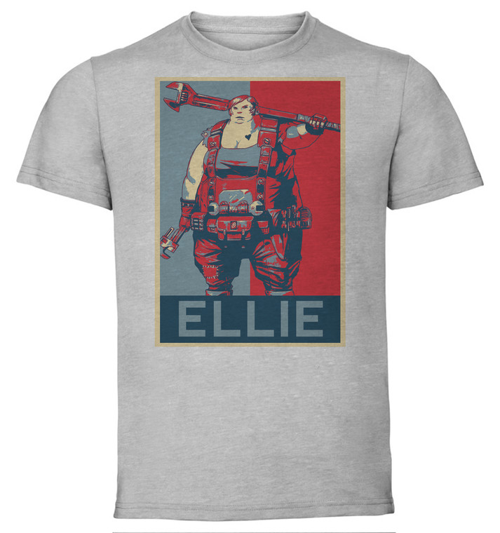 T-Shirt Unisex - Grey - Propaganda - Borderlands - Ellie