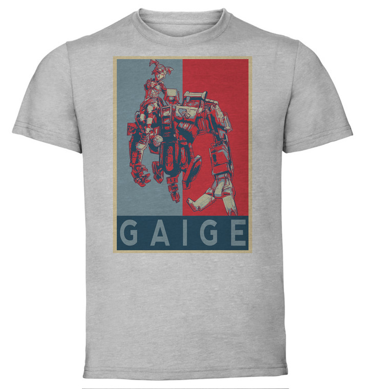 T-Shirt Unisex - Grey - Propaganda - Borderlands - Gaige A