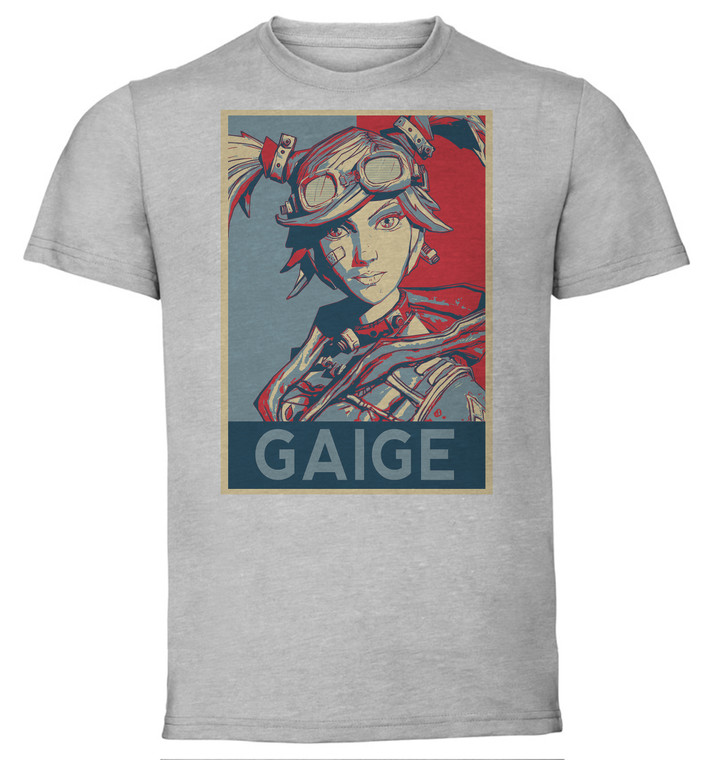 T-Shirt Unisex - Grey - Propaganda - Borderlands - Gaige B