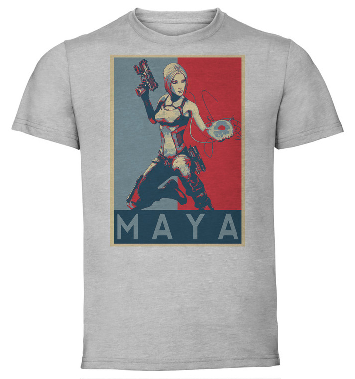 T-Shirt Unisex - Grey - Propaganda - Borderlands - Maya A