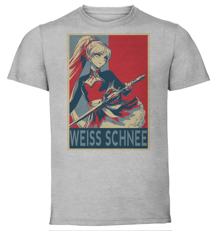 T-Shirt Unisex - Grey - Propaganda - RWBY - Weiss Schnee