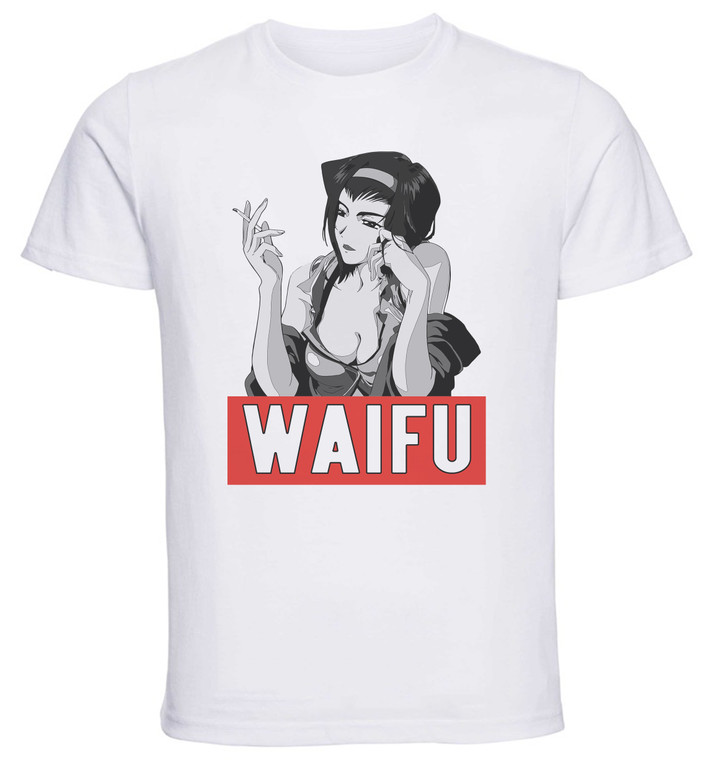 T-Shirt Unisex - White - Waifu - Cowboy Bebop - Faye Variant