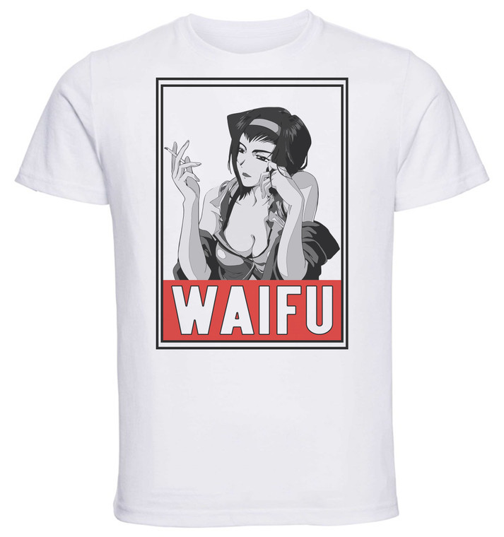 T-Shirt Unisex - White - Waifu - Cowboy Bebop - Faye