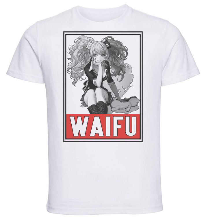 T-Shirt Unisex - White - Waifu - Danganronpa - Junko