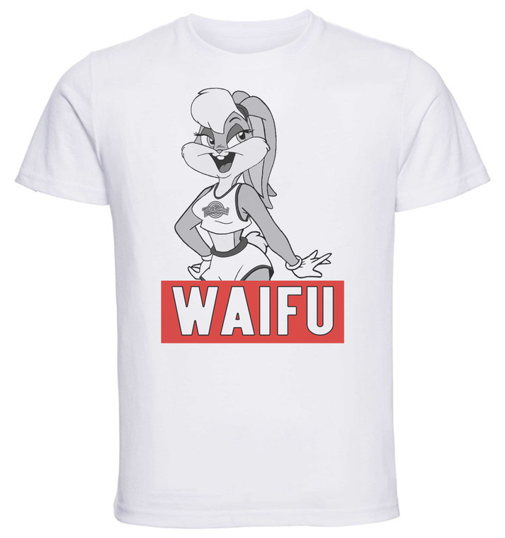 T-Shirt Unisex - White - Waifu - Looney Tunes - Lola Bunny Variant