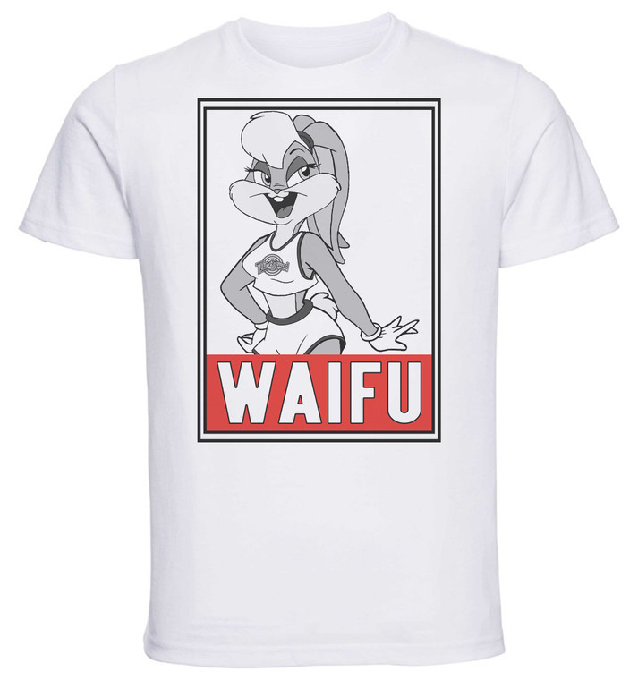 T-Shirt Unisex - White - Waifu - Looney Tunes - Lola Bunny