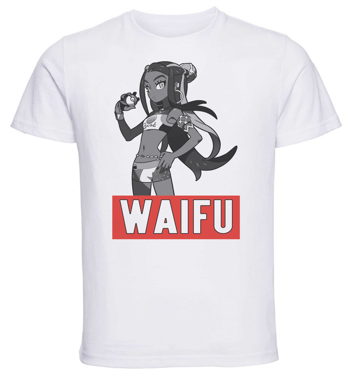 T-Shirt Unisex - White - Waifu - Pokemon - Azzurra Nessa Variant