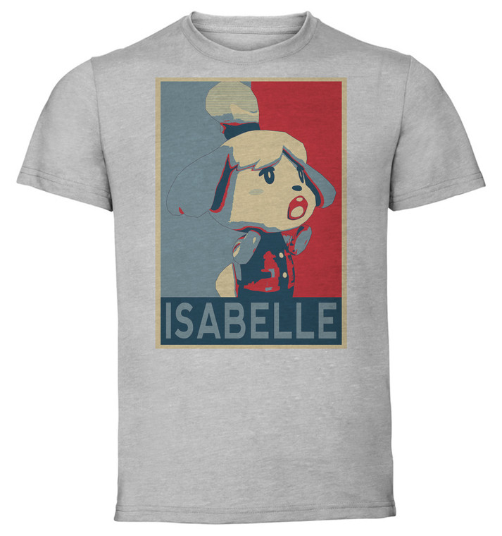 T-Shirt Unisex - Grey - Propaganda - Animal Crossing Isabelle