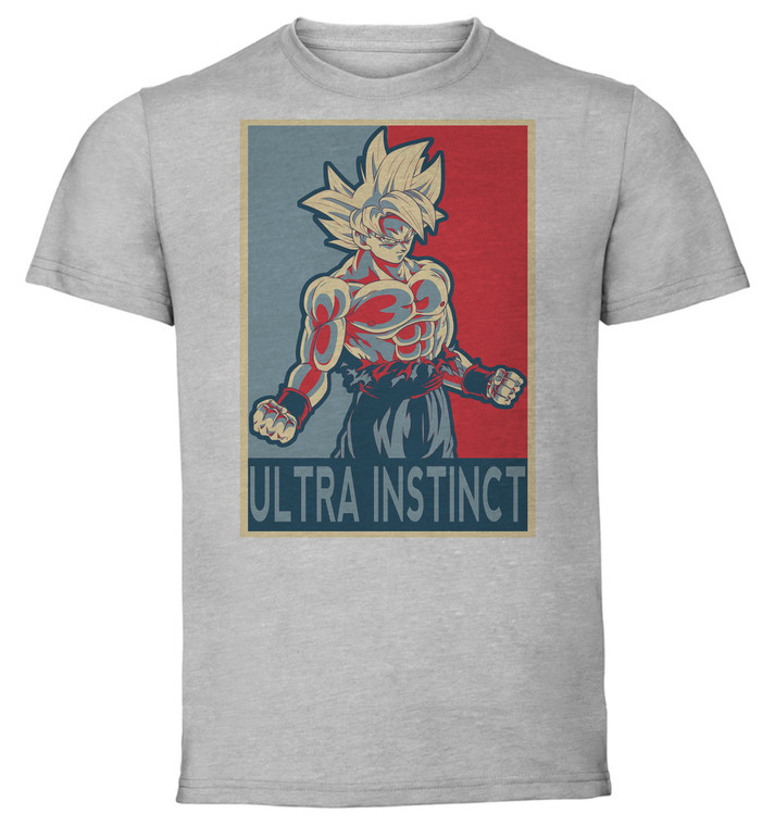 T-Shirt Unisex - Grey - Propaganda - Dragon Ball - Goku Ultra Instinct